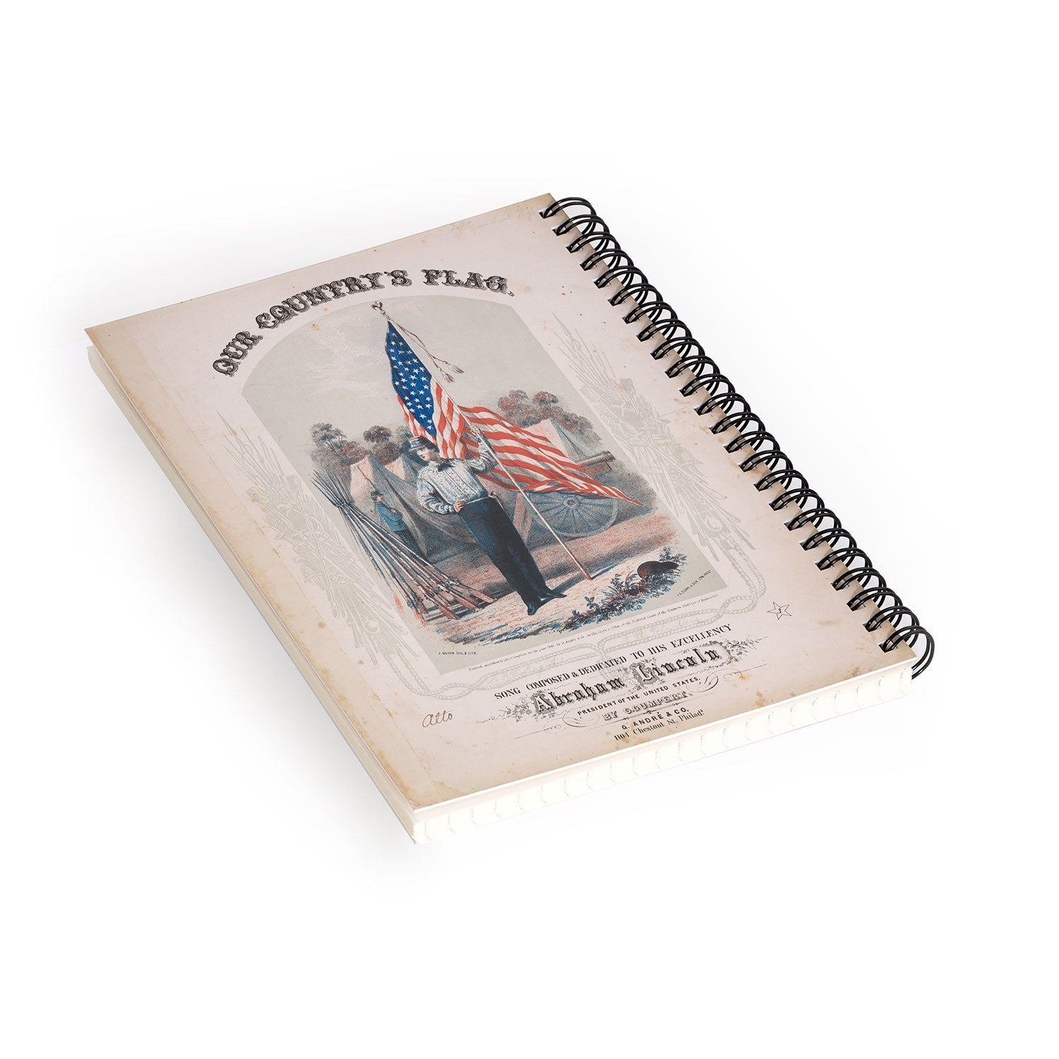 DENY Designs Our Country s Flag Spiral Notebook