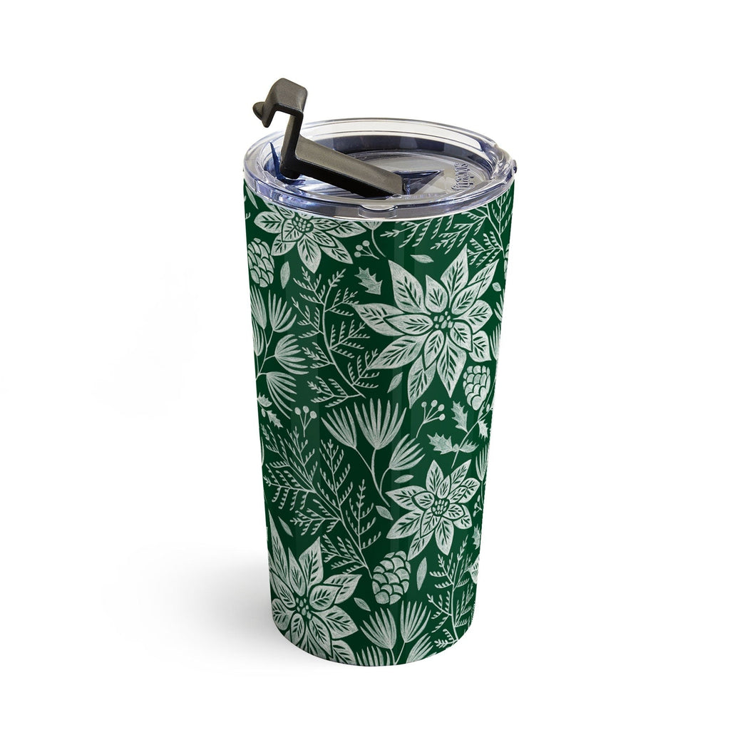 Pimlada Phuapradit Christmas Poinsettia Travel Mug