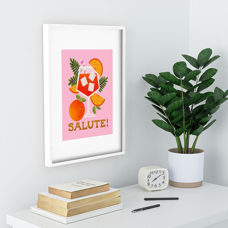 Jessica Molina Orange Spritz Recessed Framing Rectangle