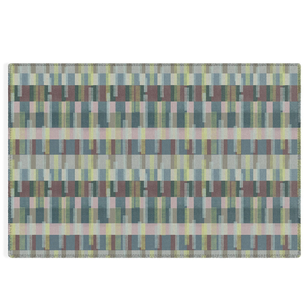 Marta Barragan Camarasa Dynamic Linear Blocks Outdoor Rug