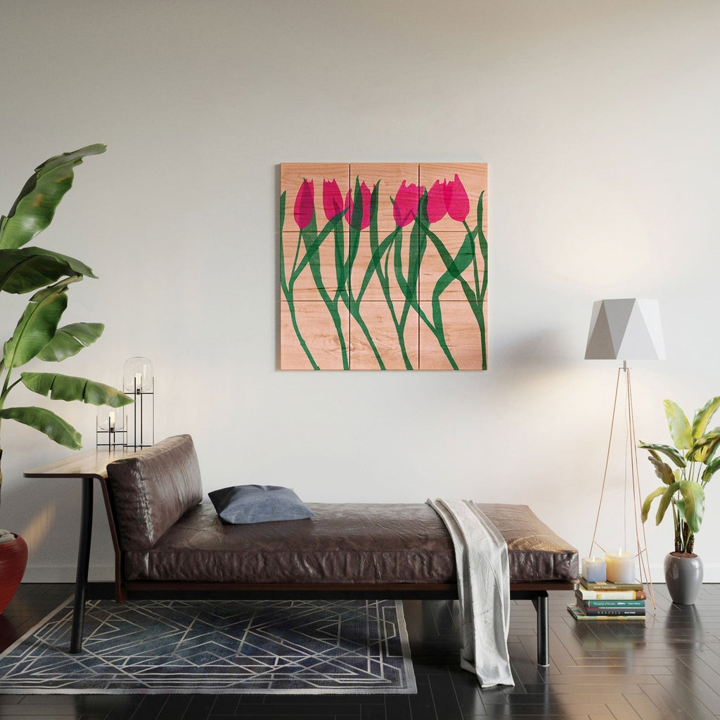 Garima Dhawan tulips 14 Wood Wall Mural