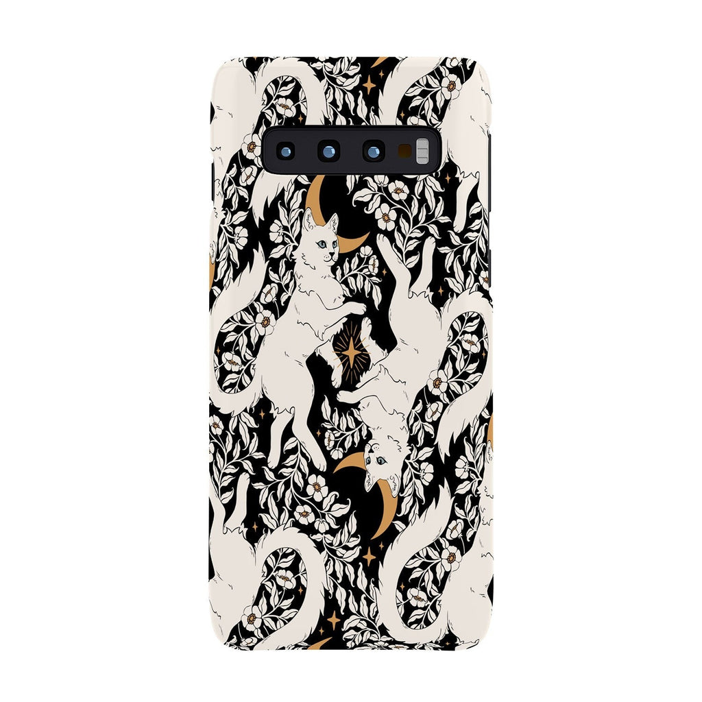 Avenie Celestial Cats Gold Phone Case