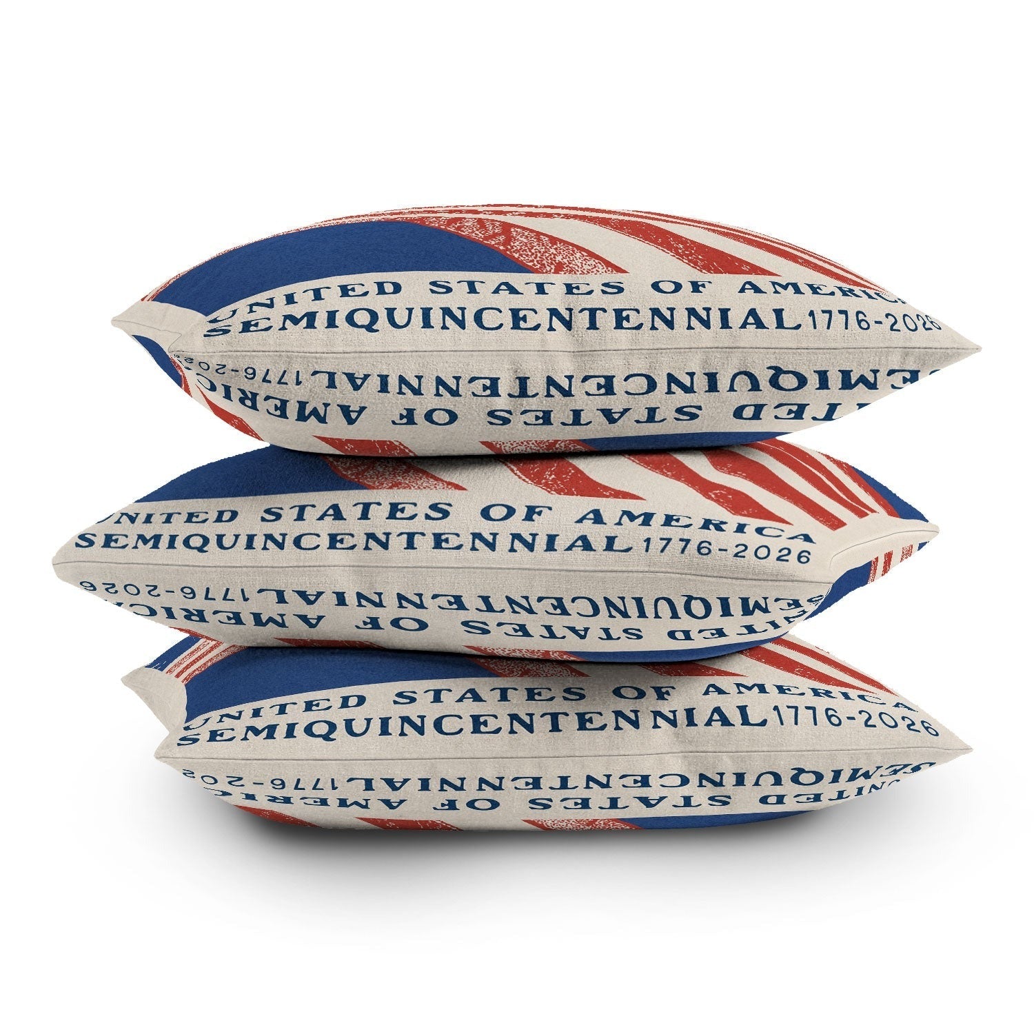 DENY Designs Stars n Stripes Semiquincentennial Outdoor Throw Pillow