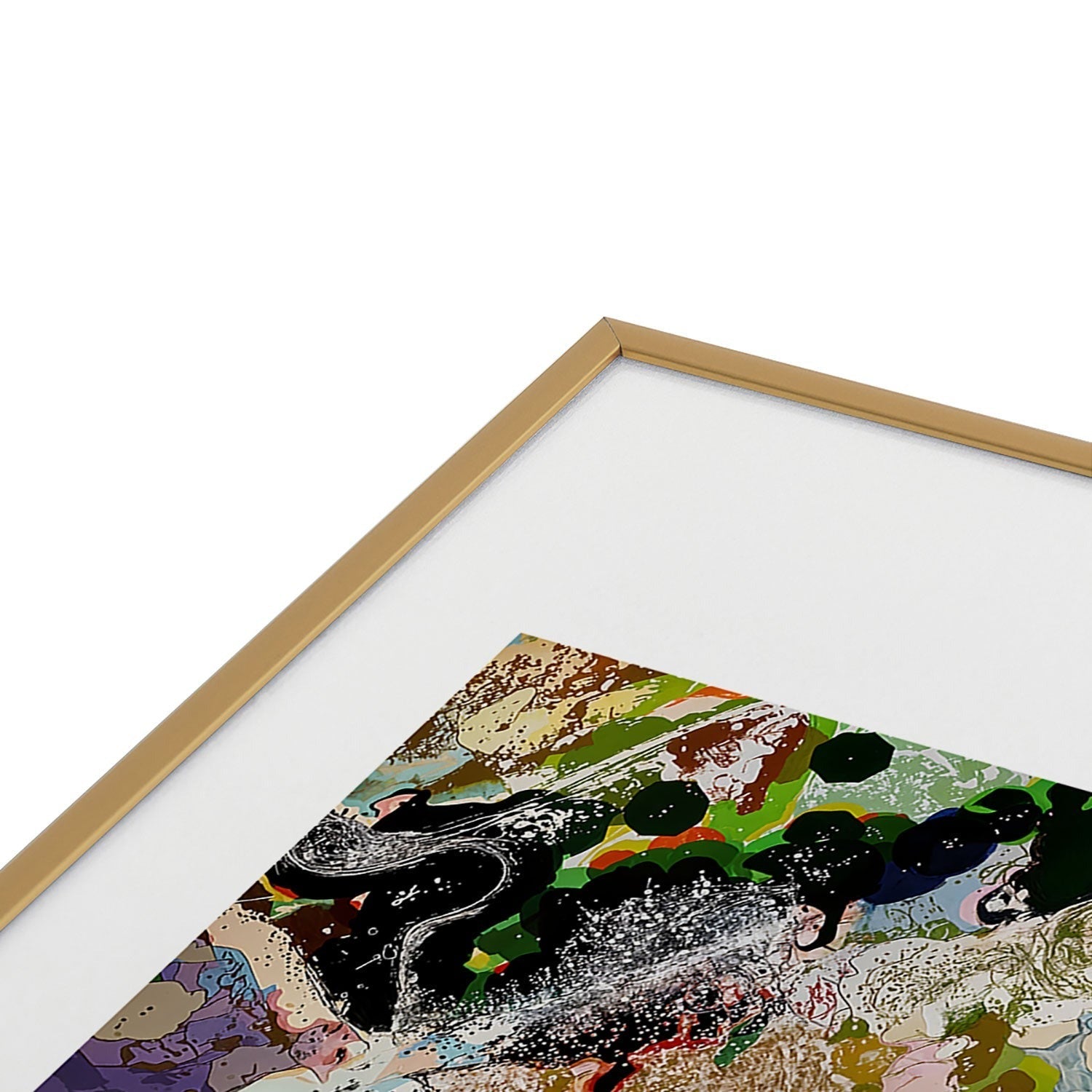 83 Oranges Echoes Beneath the Surface Metal Framed Art Print