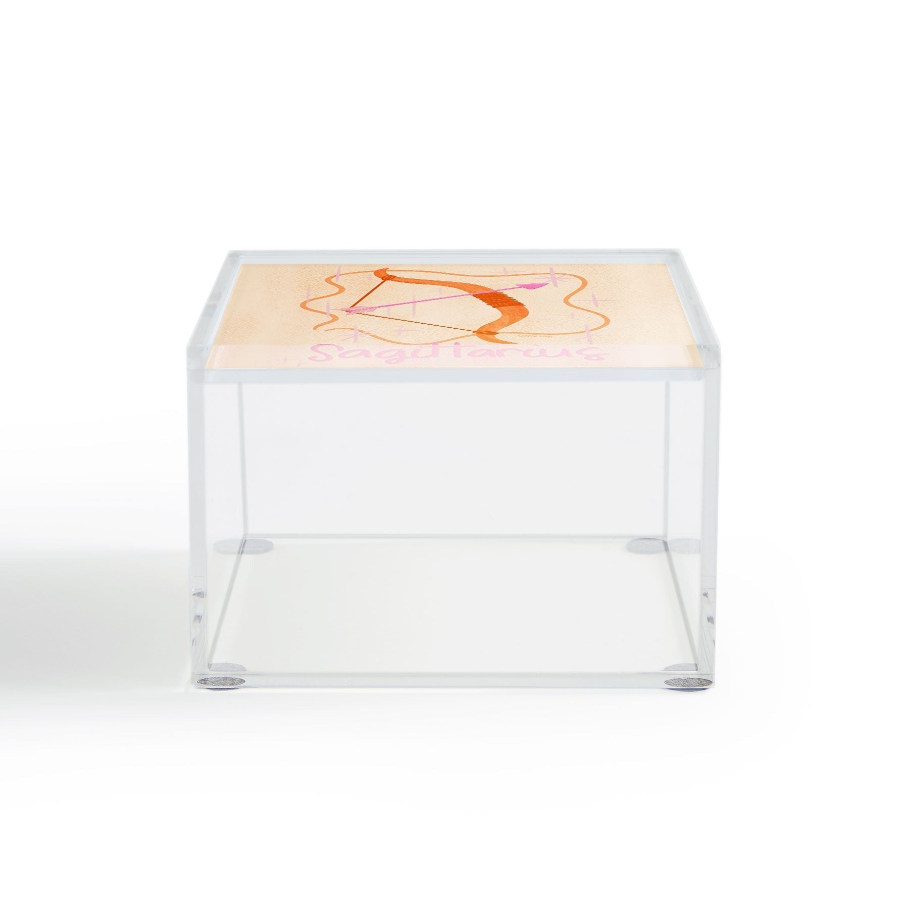 Little Om Zodiac Sign Sagittarius Acrylic Box