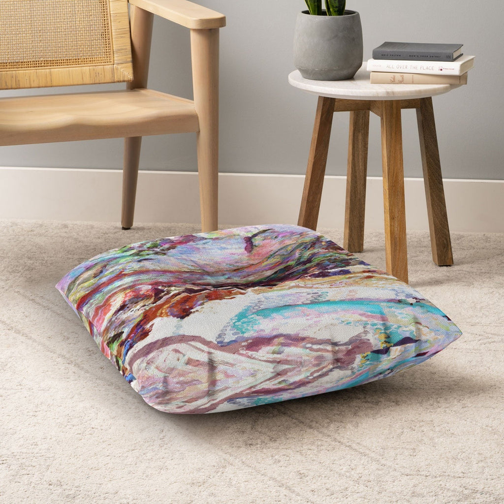 83 Oranges Sequin Haze Floor Pillow Square