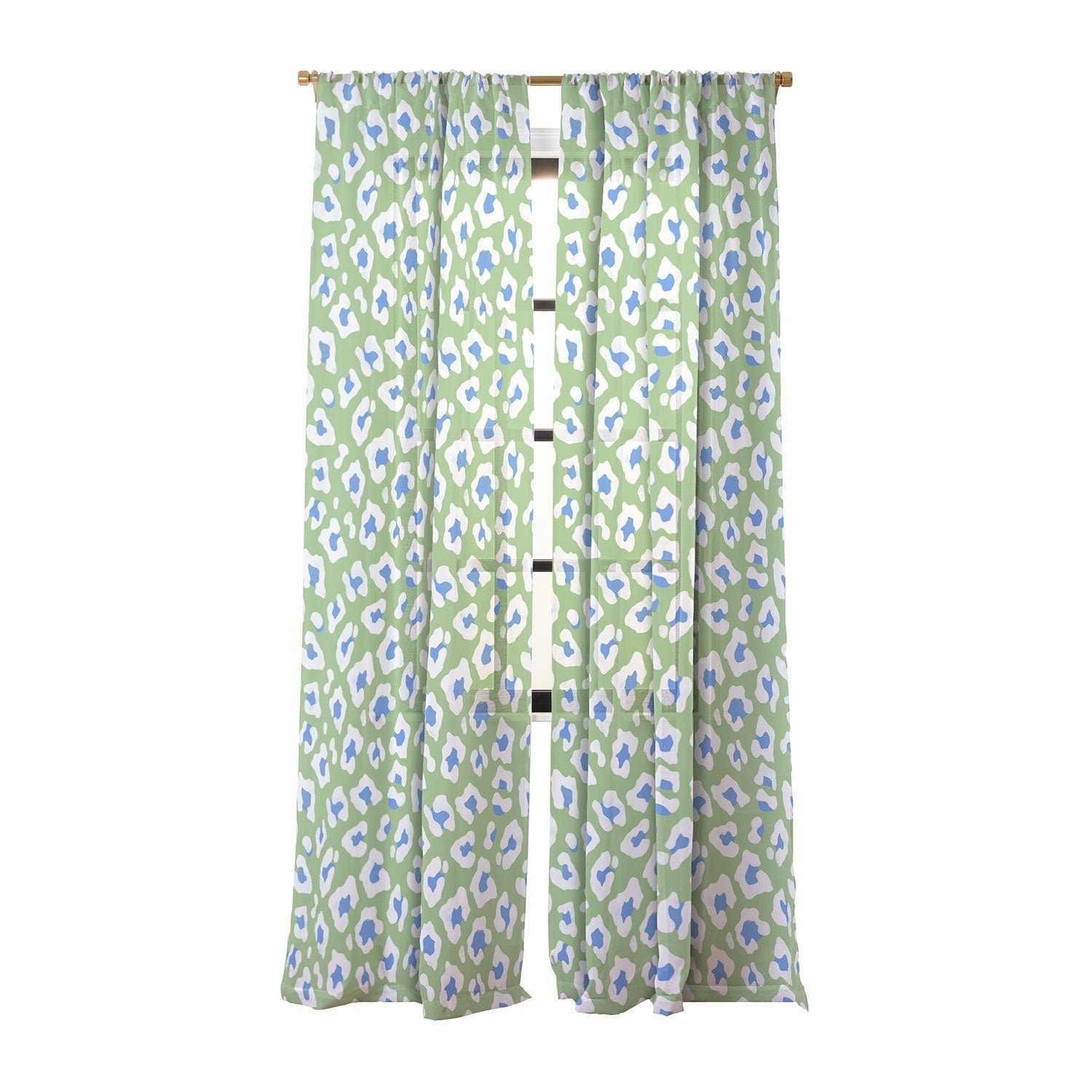 Avenie BR Cheetah Print Sheer Non Repeat