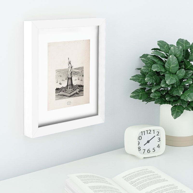 DENY Designs Vintage Lady Liberty Recessed Framing Rectangle