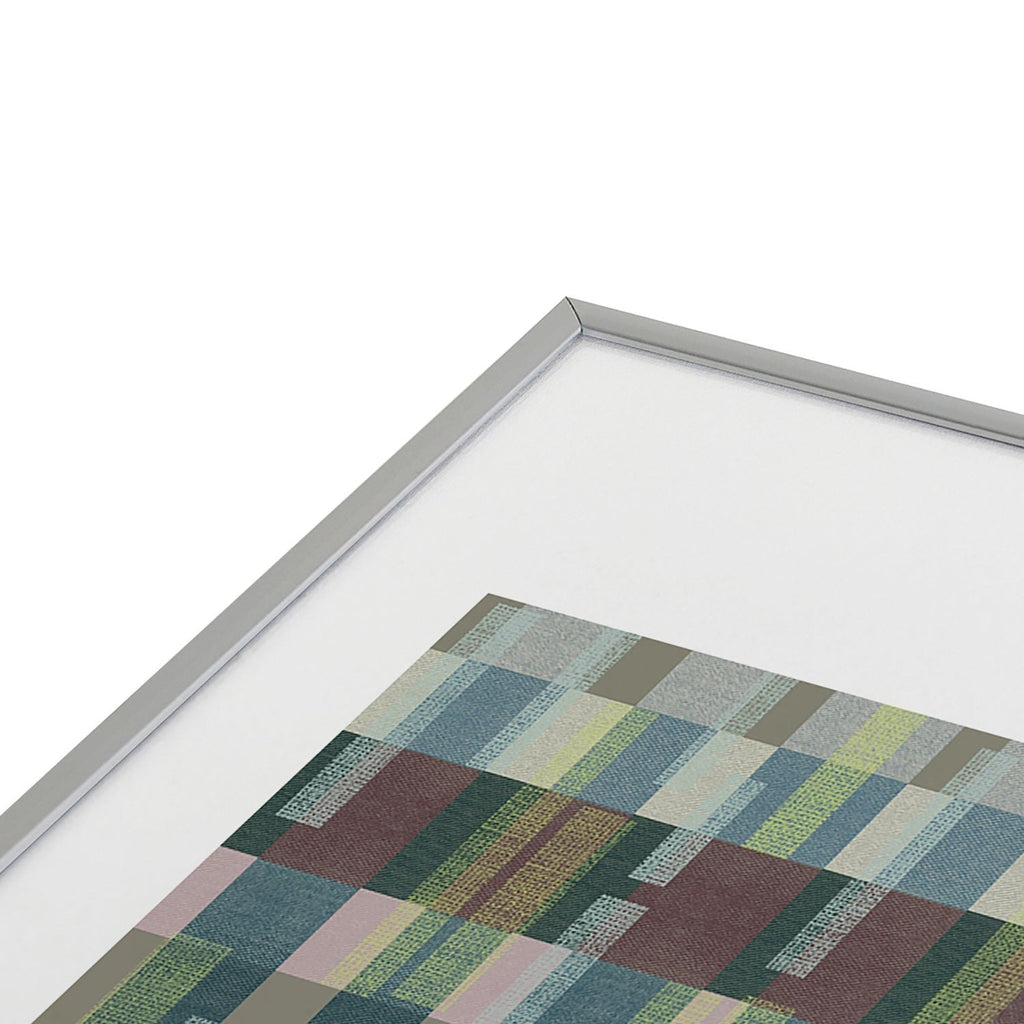 Marta Barragan Camarasa Dynamic Linear Blocks Metal Framed Art Print
