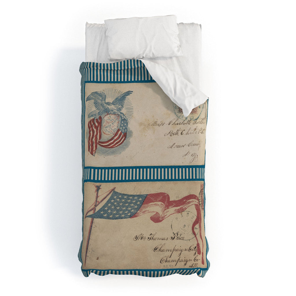 DENY Designs Civil War Envelopes Duvet Cover