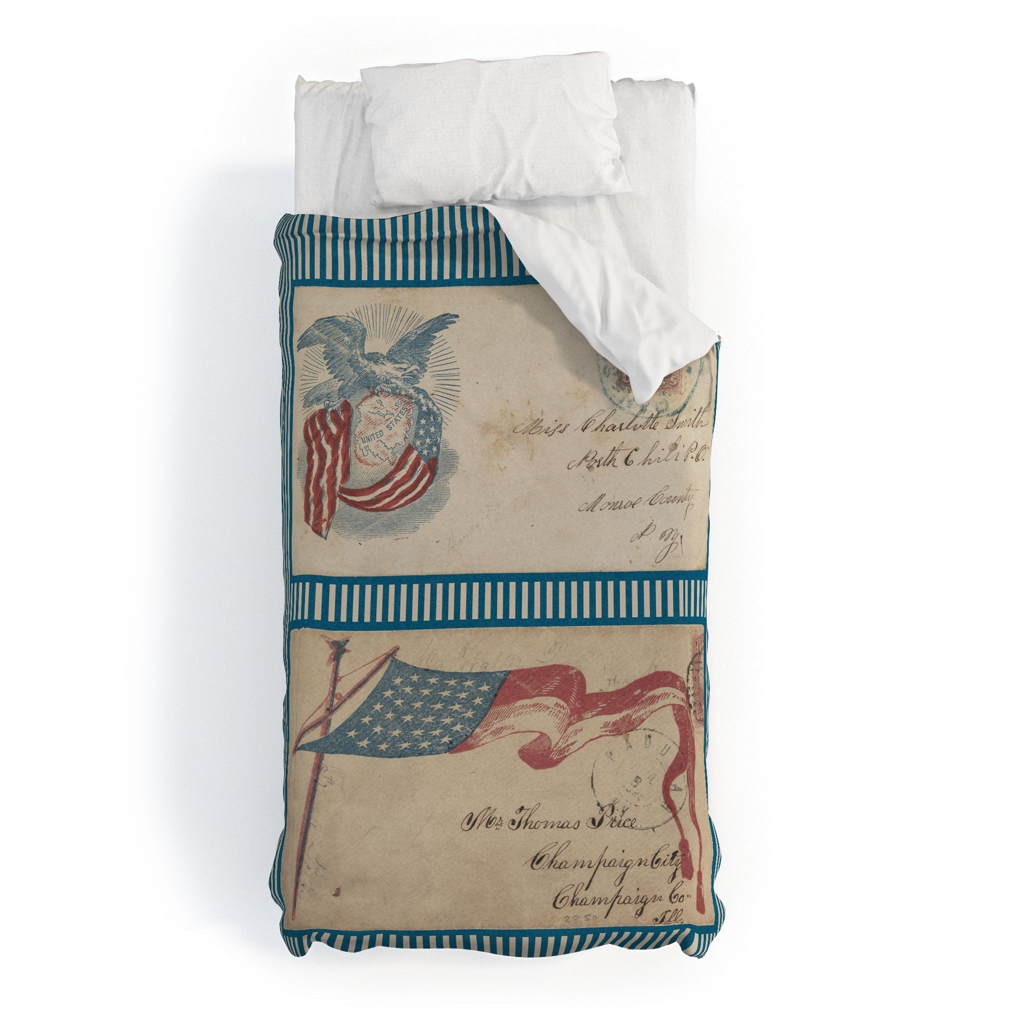 DENY Designs Civil War Envelopes Duvet Cover