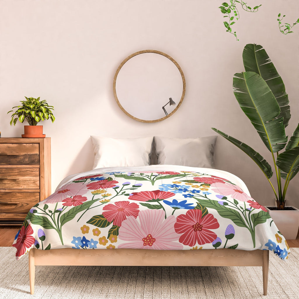 Design by Spark Wild Bloom Flowers Comforter