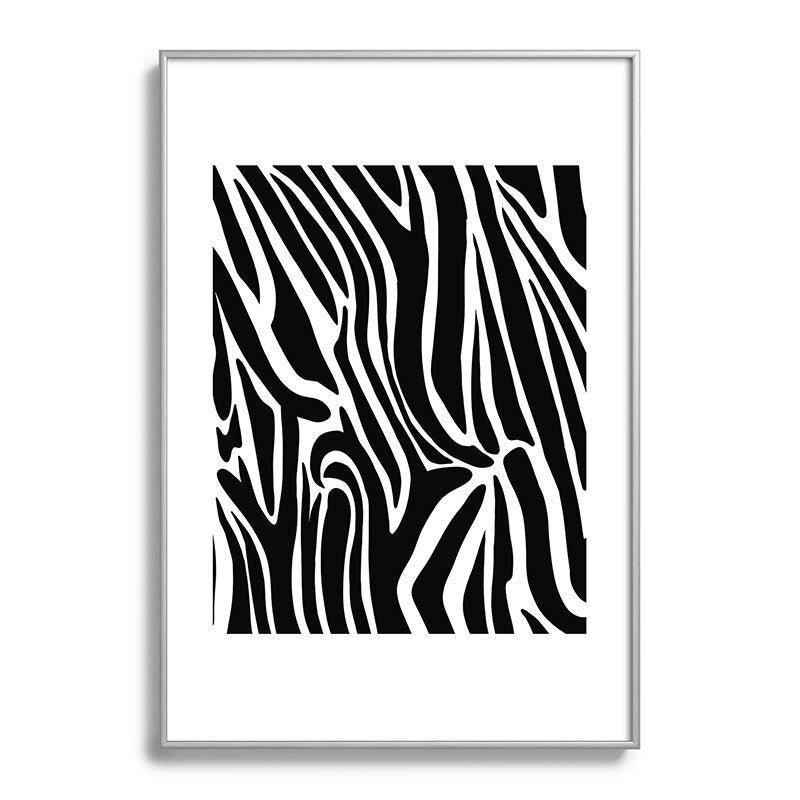 Jennifer Labre Wild Zebra Metal Framed Art Print