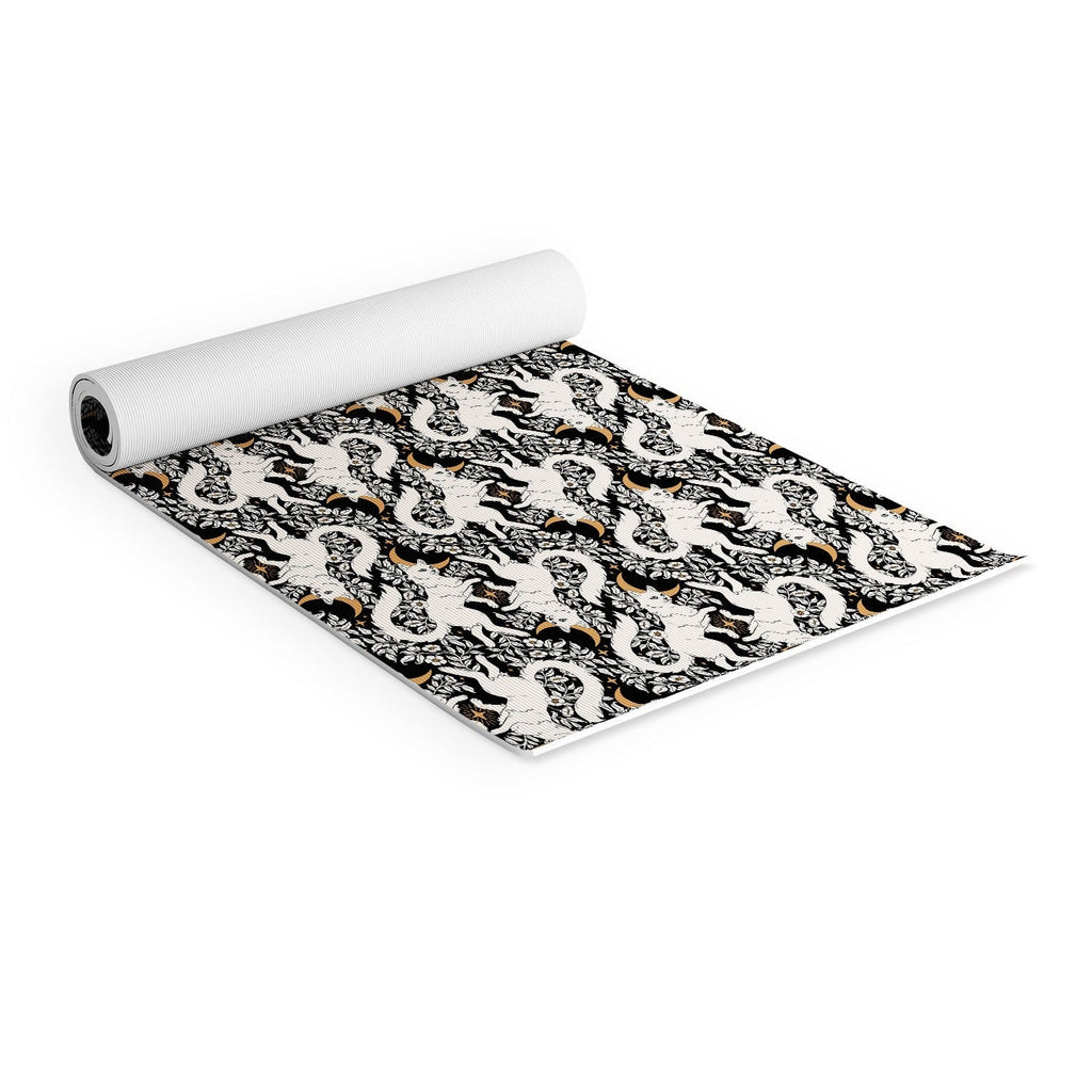 Avenie Celestial Cats Gold Yoga Mat