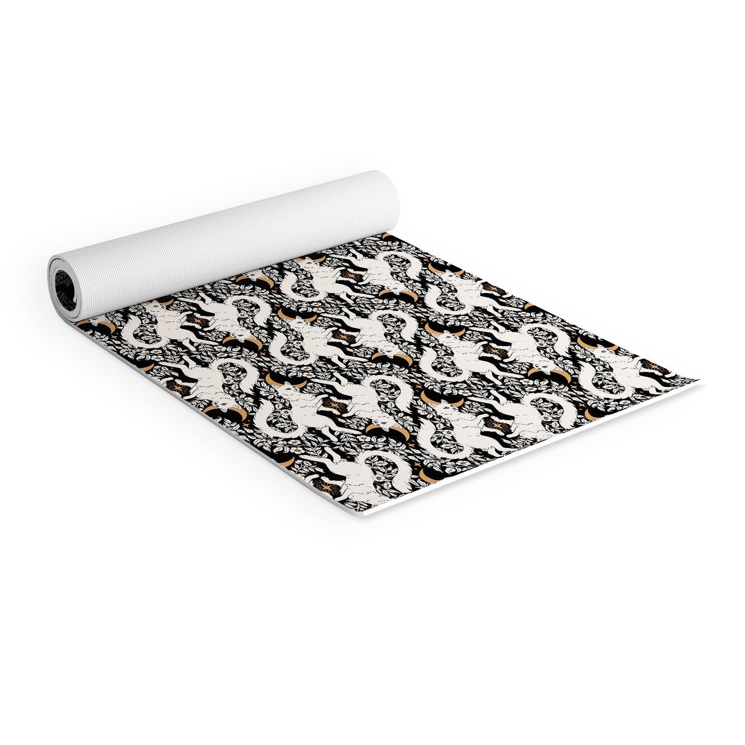 Avenie Celestial Cats Gold Yoga Mat