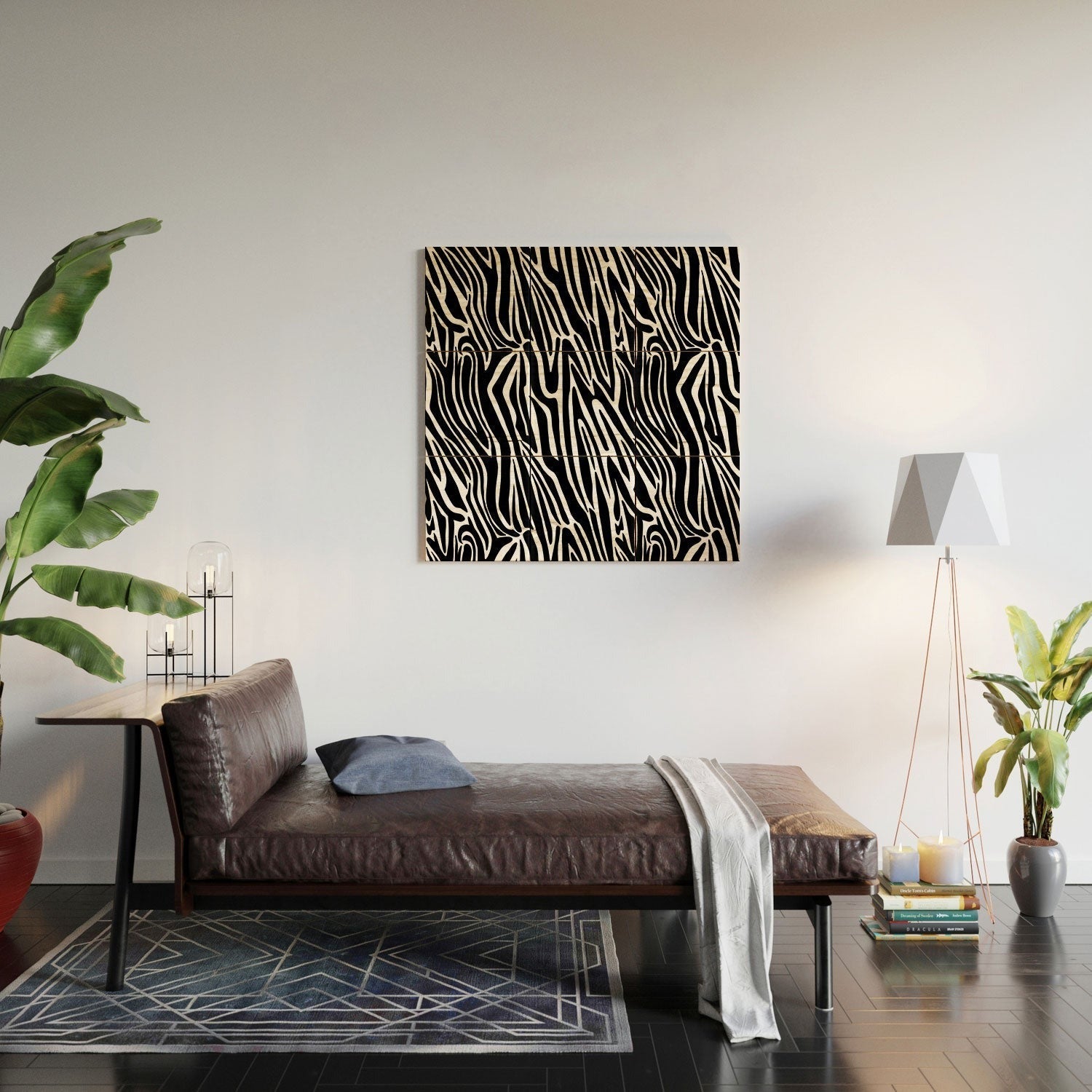 Jennifer Labre Wild Zebra Wood Wall Mural