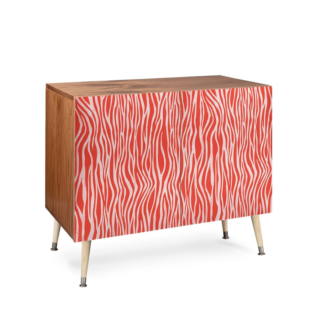 Avenie BR Red Zebra Stripe Credenza