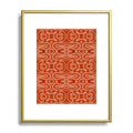 Mirimo Venexiana Burnt Orange Metal Framed Art Print