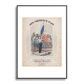 DENY Designs Our Country s Flag Metal Framed Art Print