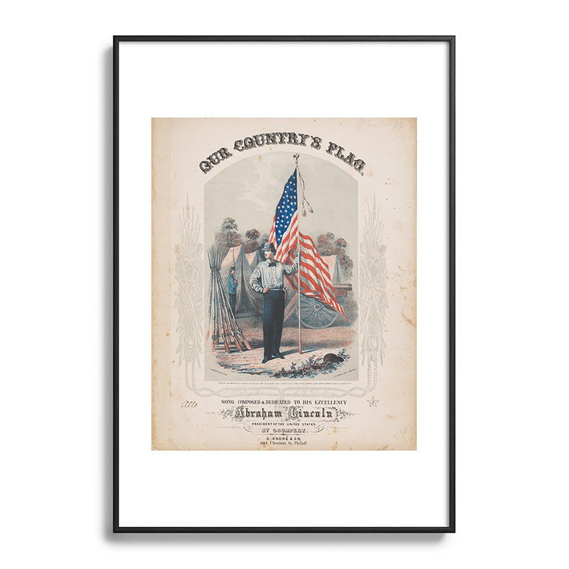 DENY Designs Our Country s Flag Metal Framed Art Print