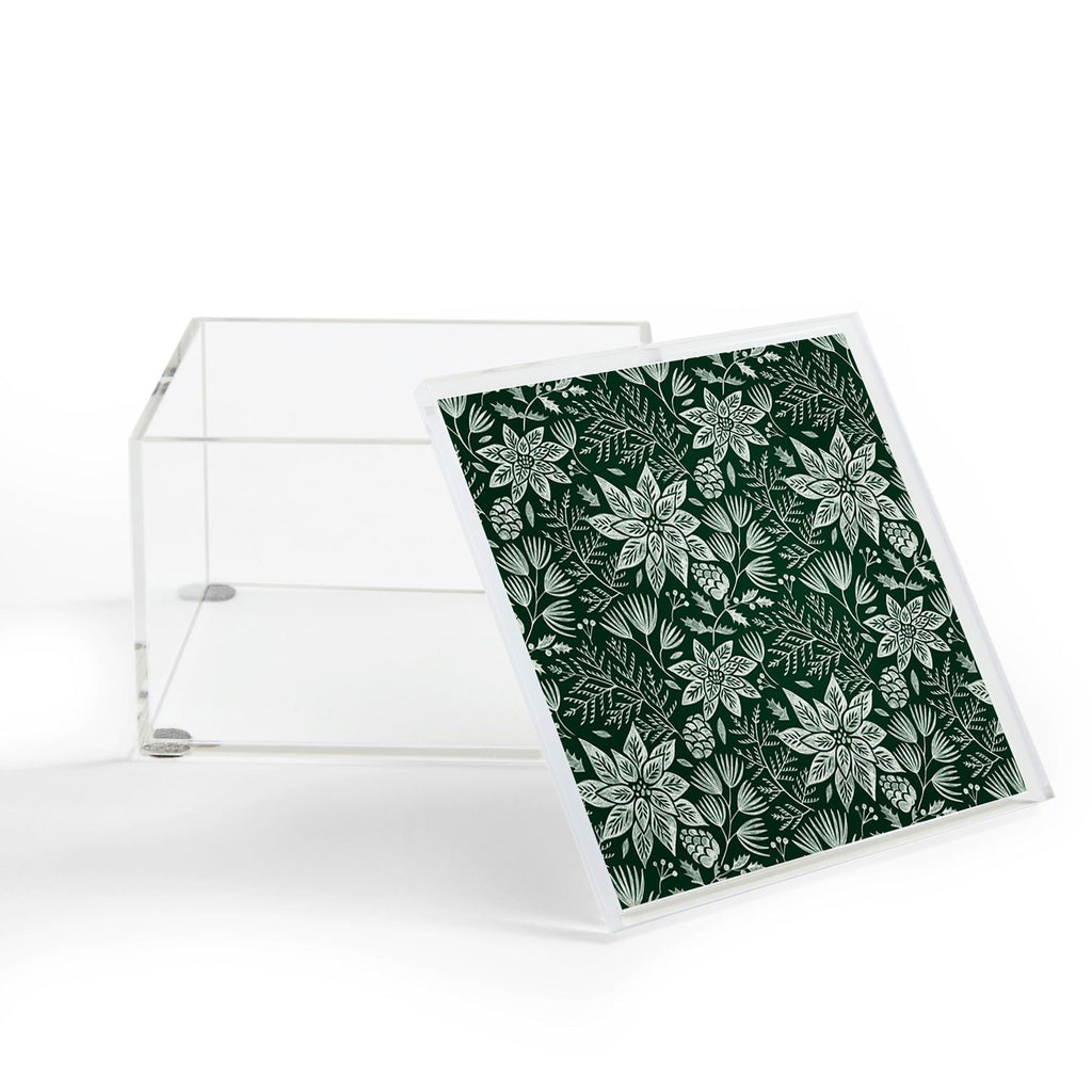 Pimlada Phuapradit Christmas Poinsettia Acrylic Box