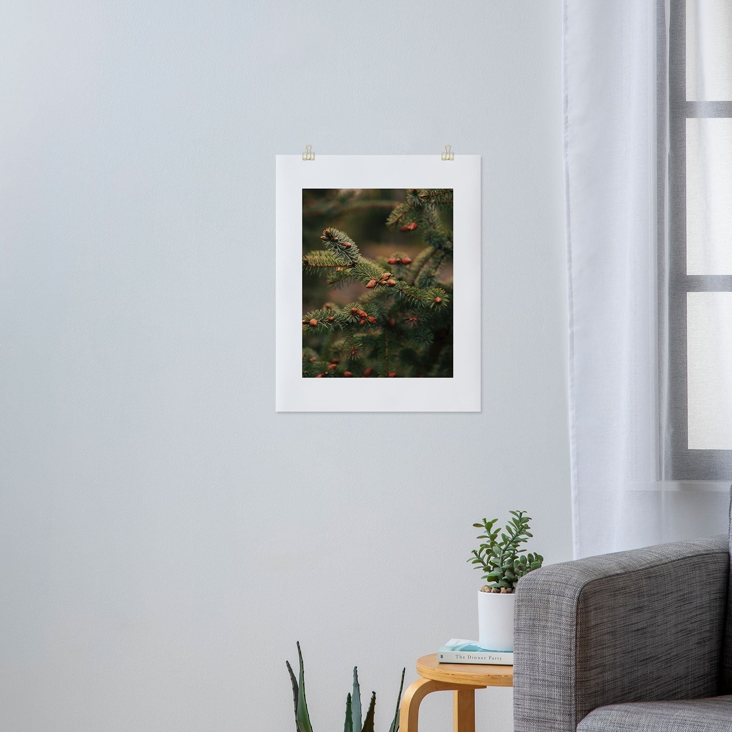 Hannah Kemp Spruce Tips Art Print