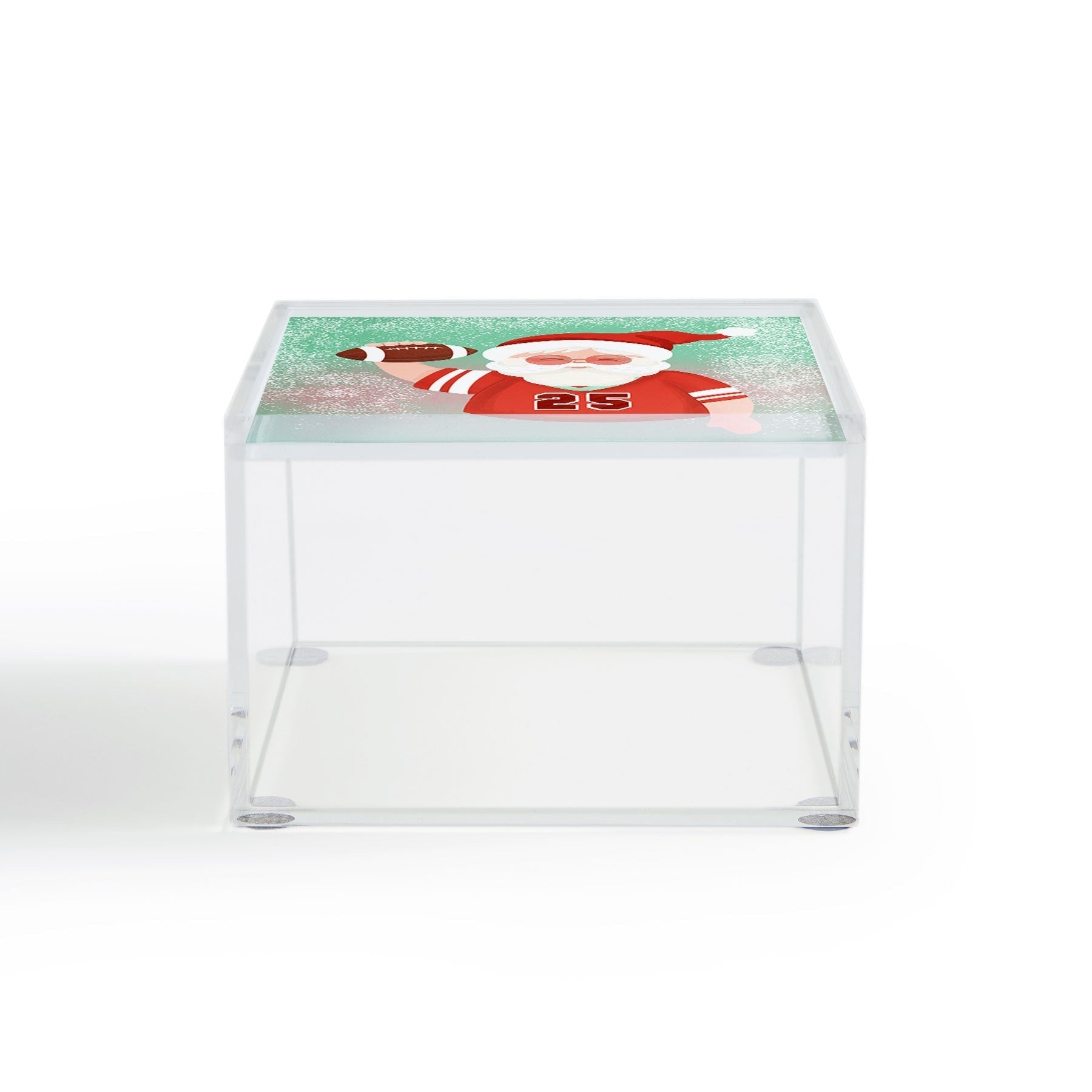 Design by Spark Sporty Football Santa Acrylic Box