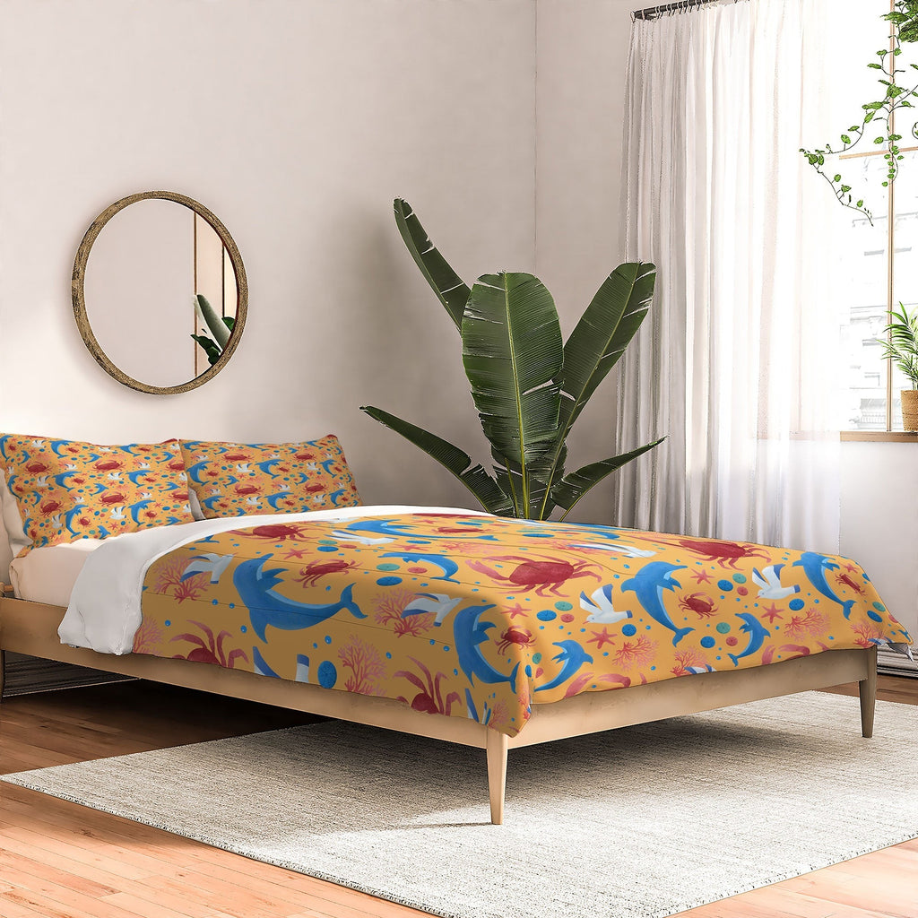 Seta Zakian Sailing Sealife yellow Comforter