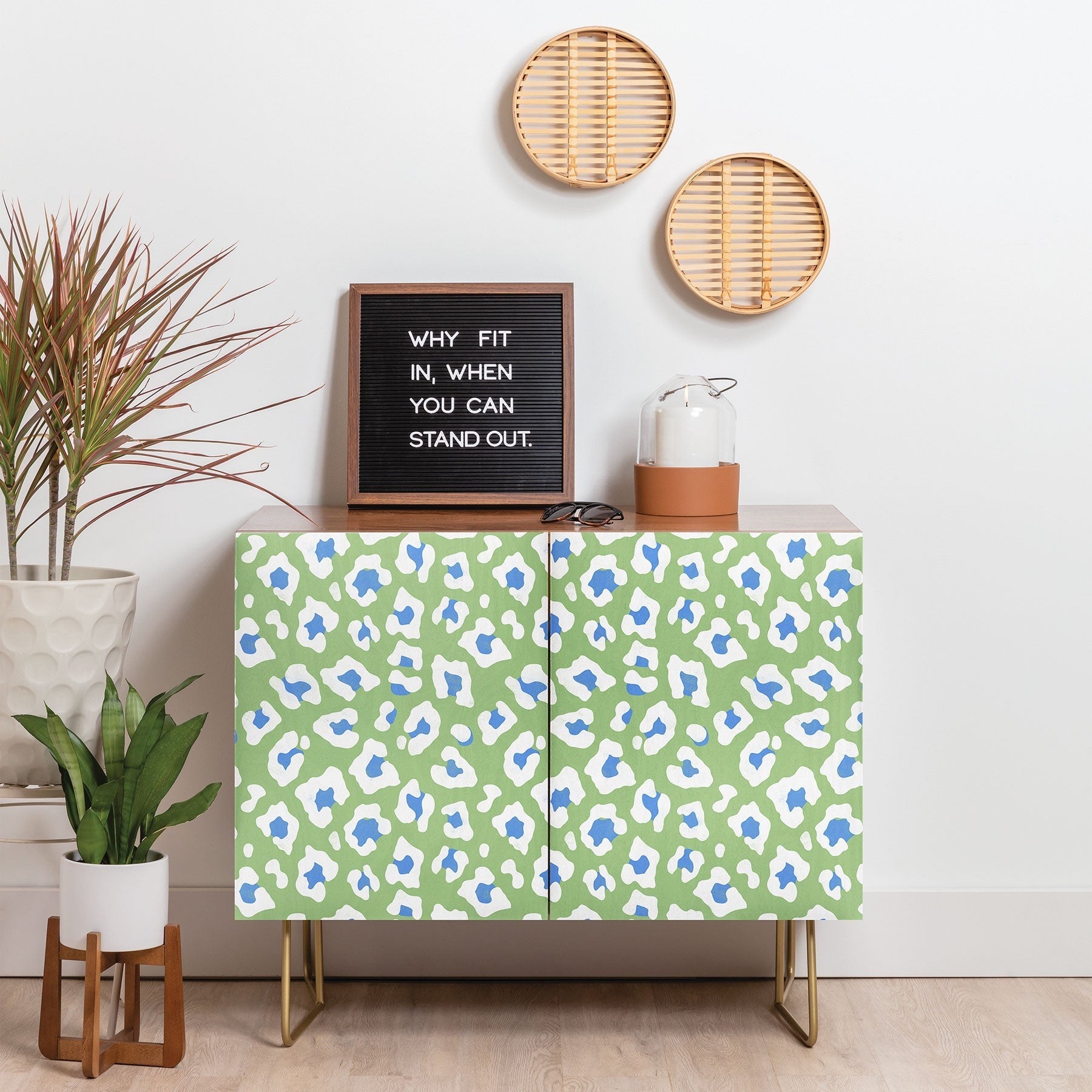 Avenie BR Cheetah Print Credenza