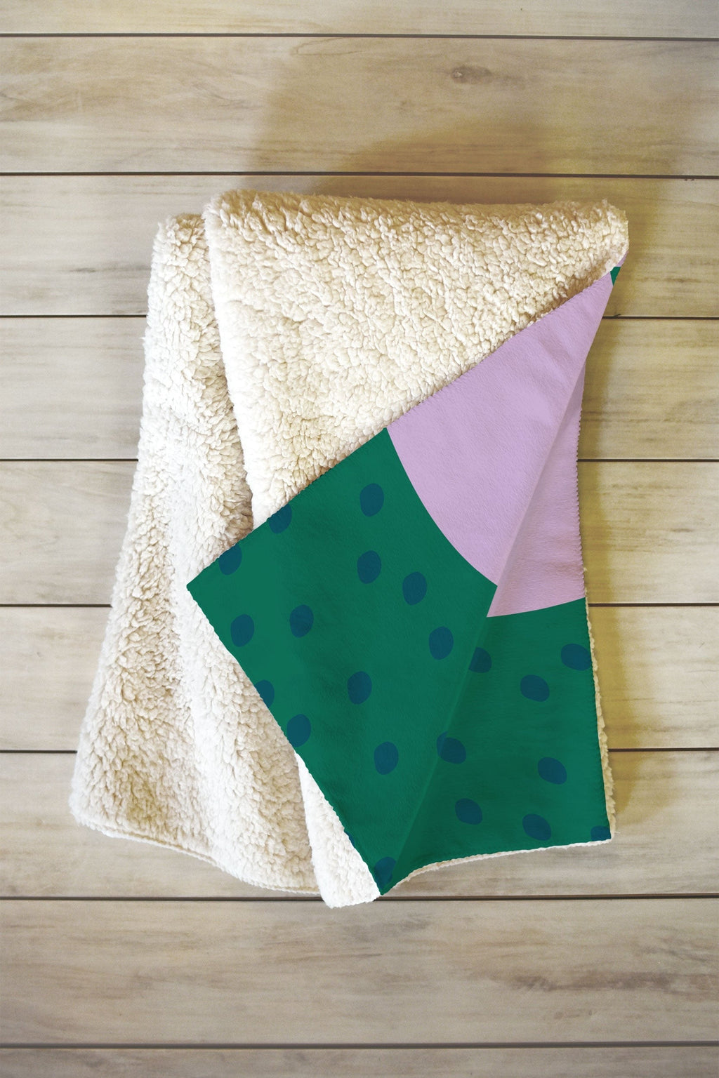 Camilla Foss Pebbles and Rabbit Fleece Throw Blanket