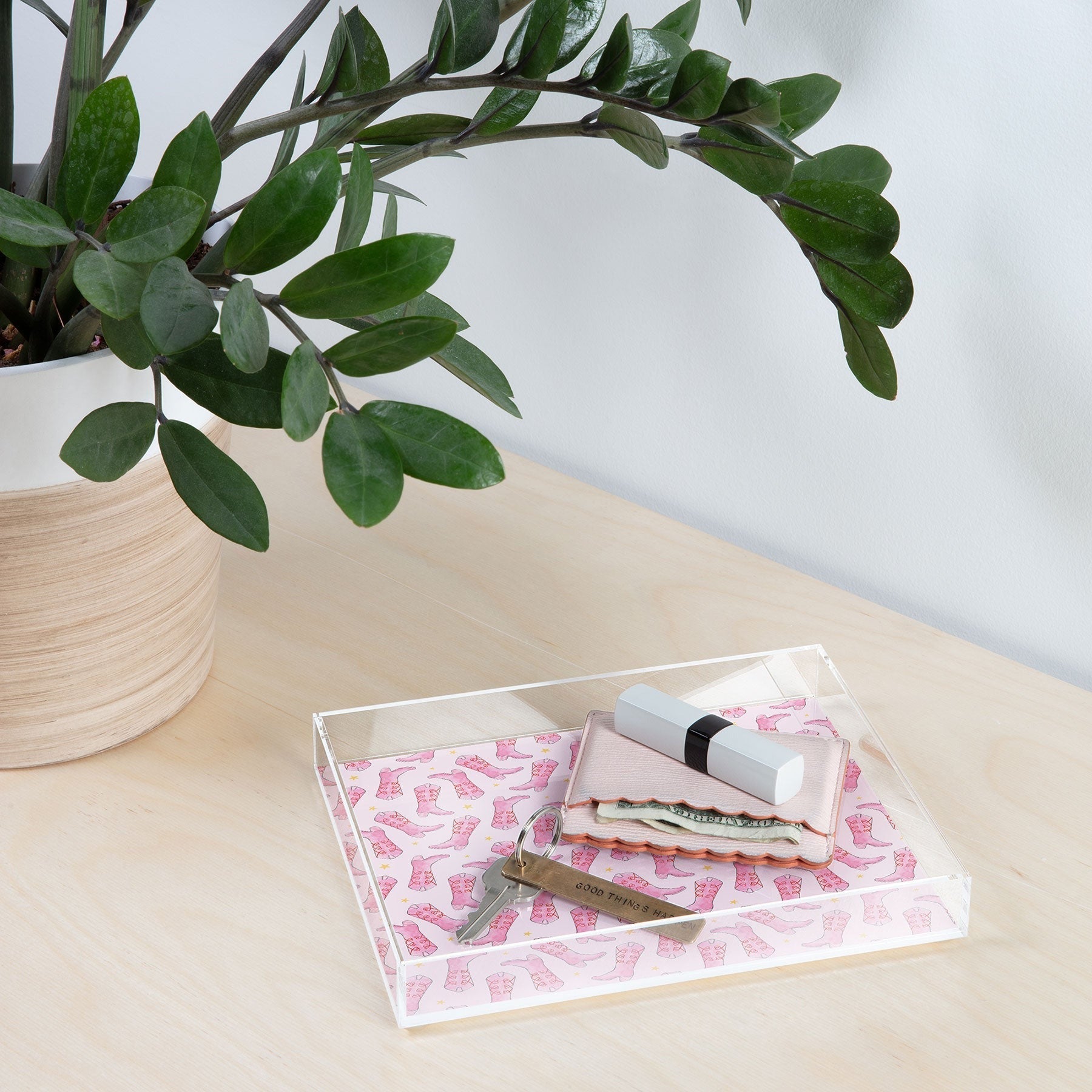 Love_Ryming Stars and Boots Acrylic Tray