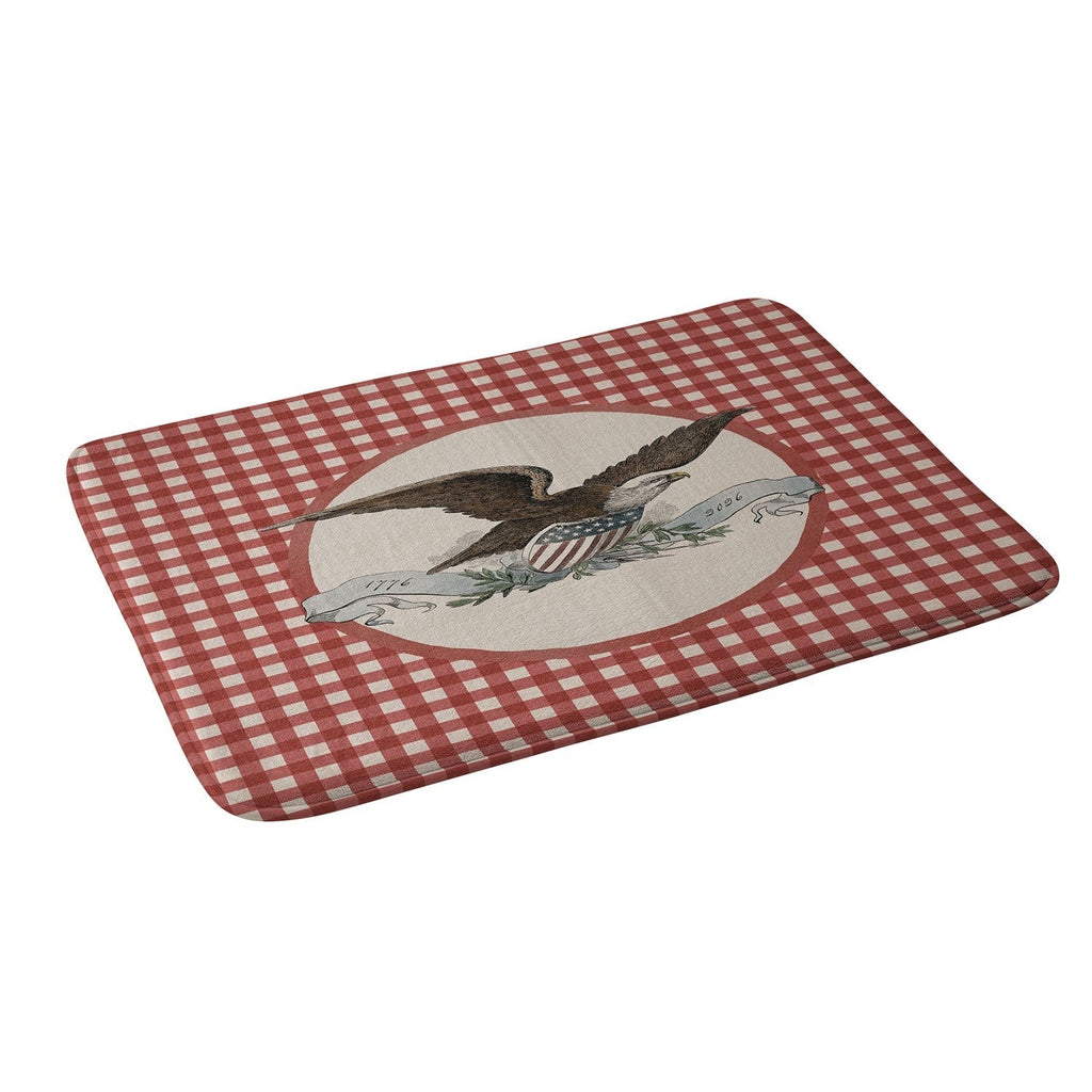 DENY Designs Gingham Eagle Memory Foam Bath Mat