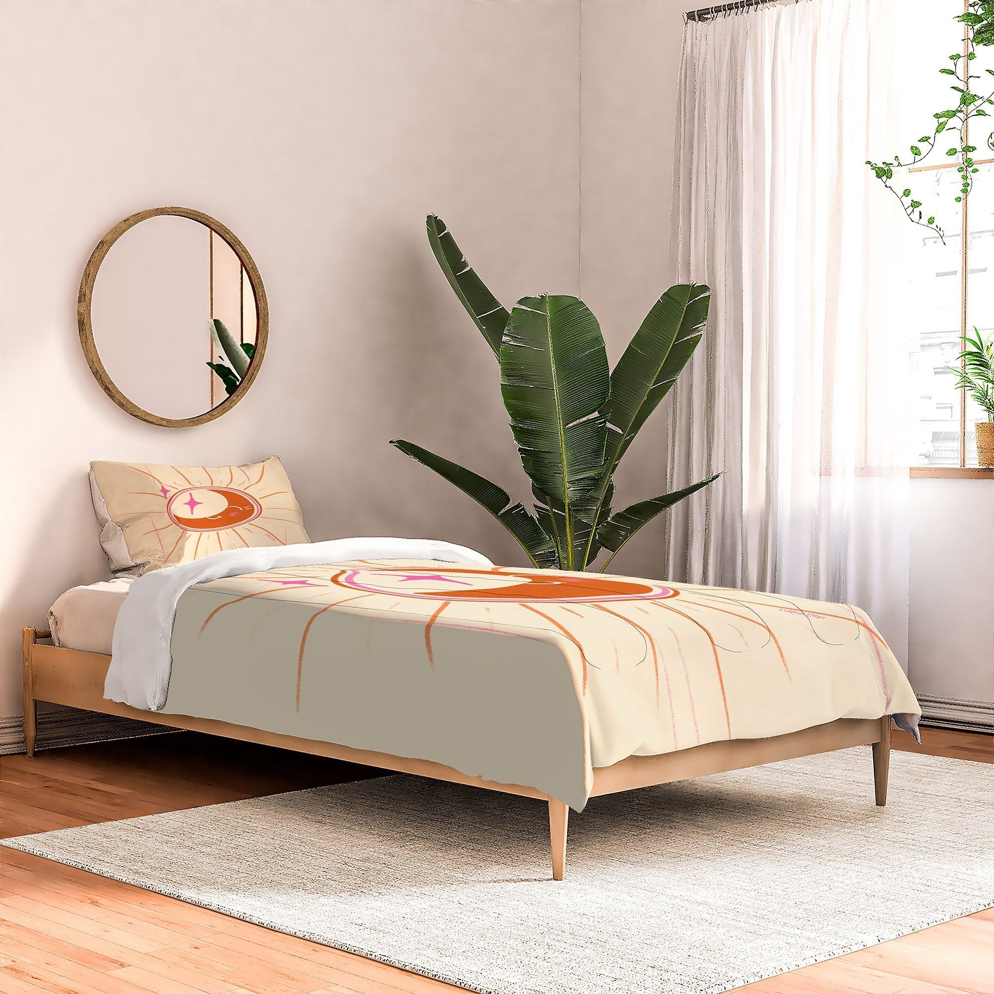 Little Om Celestial Moon cream Comforter