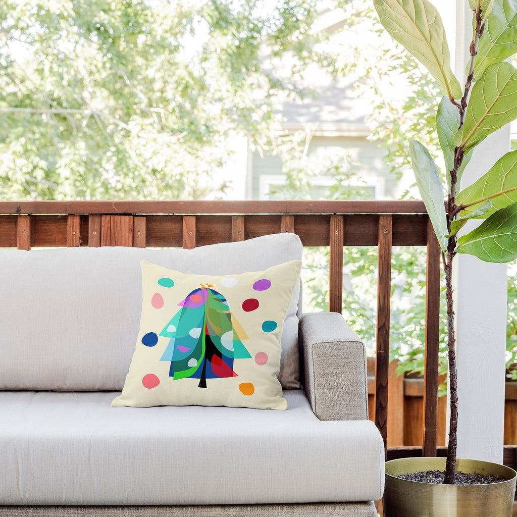 Mirimo Decorated Tree Outdoor Throw Pillow