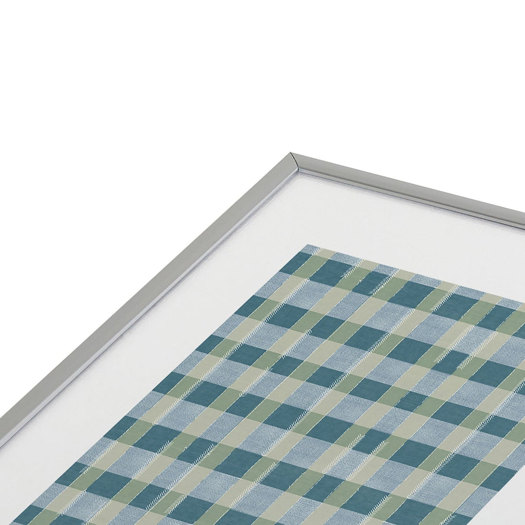 Marta Barragan Camarasa Country Style Checks Metal Framed Art Print
