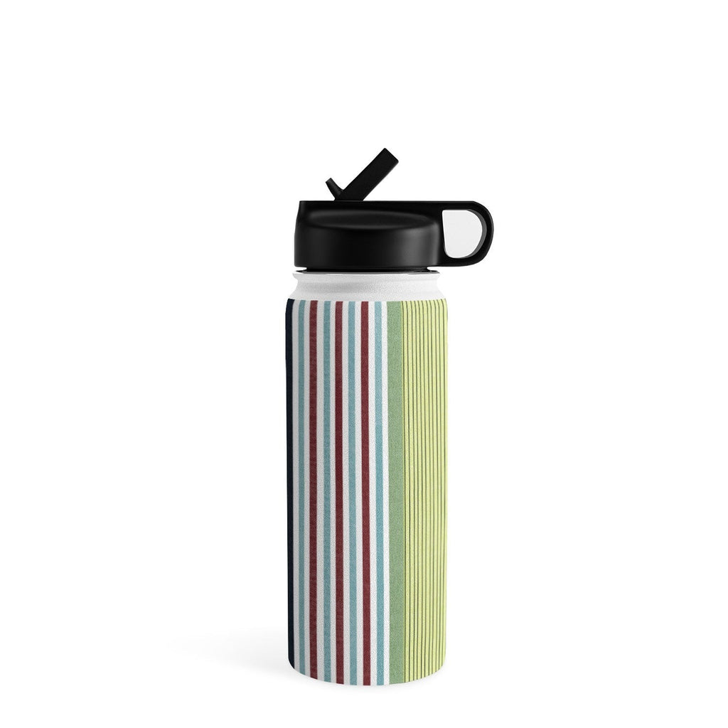 Marta Barragan Camarasa Colorful Stripe Delight Water Bottle