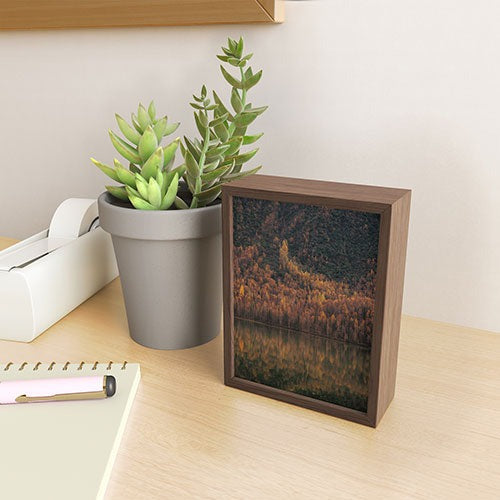 Hannah Kemp Fall Lake Framed Mini Art Print