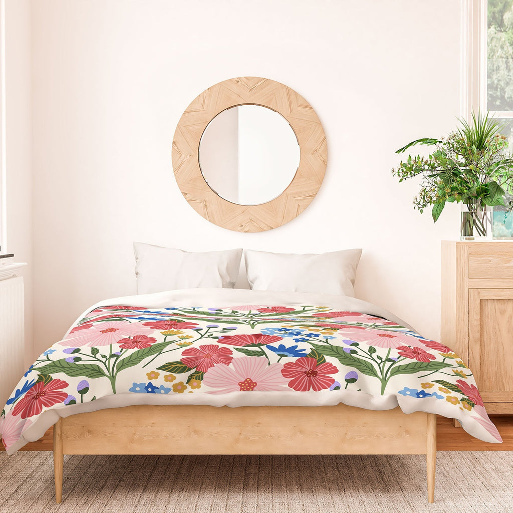 Design by Spark Wild Bloom Flowers Duvet Cover