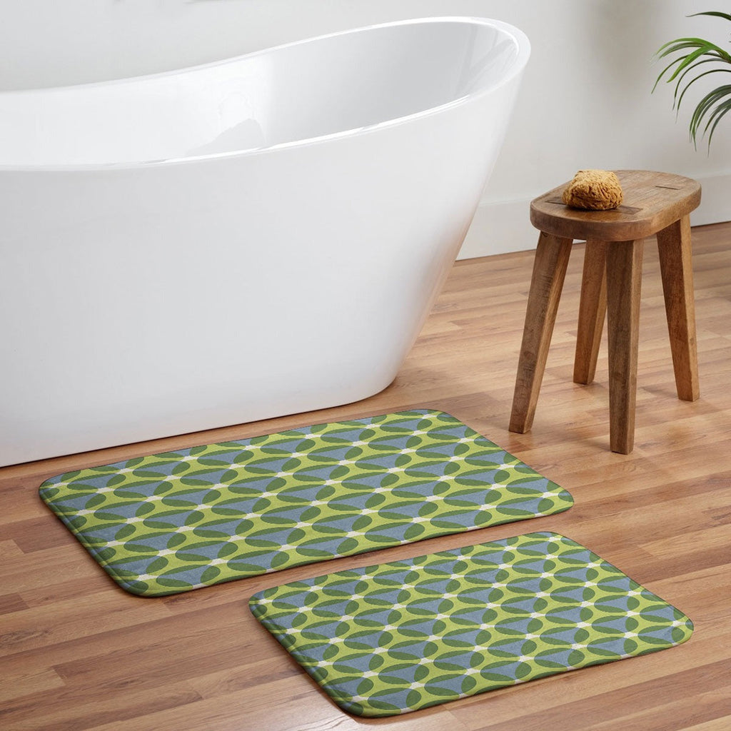 Marta Barragan Camarasa Stylish Retro Circle Memory Foam Bath Mat
