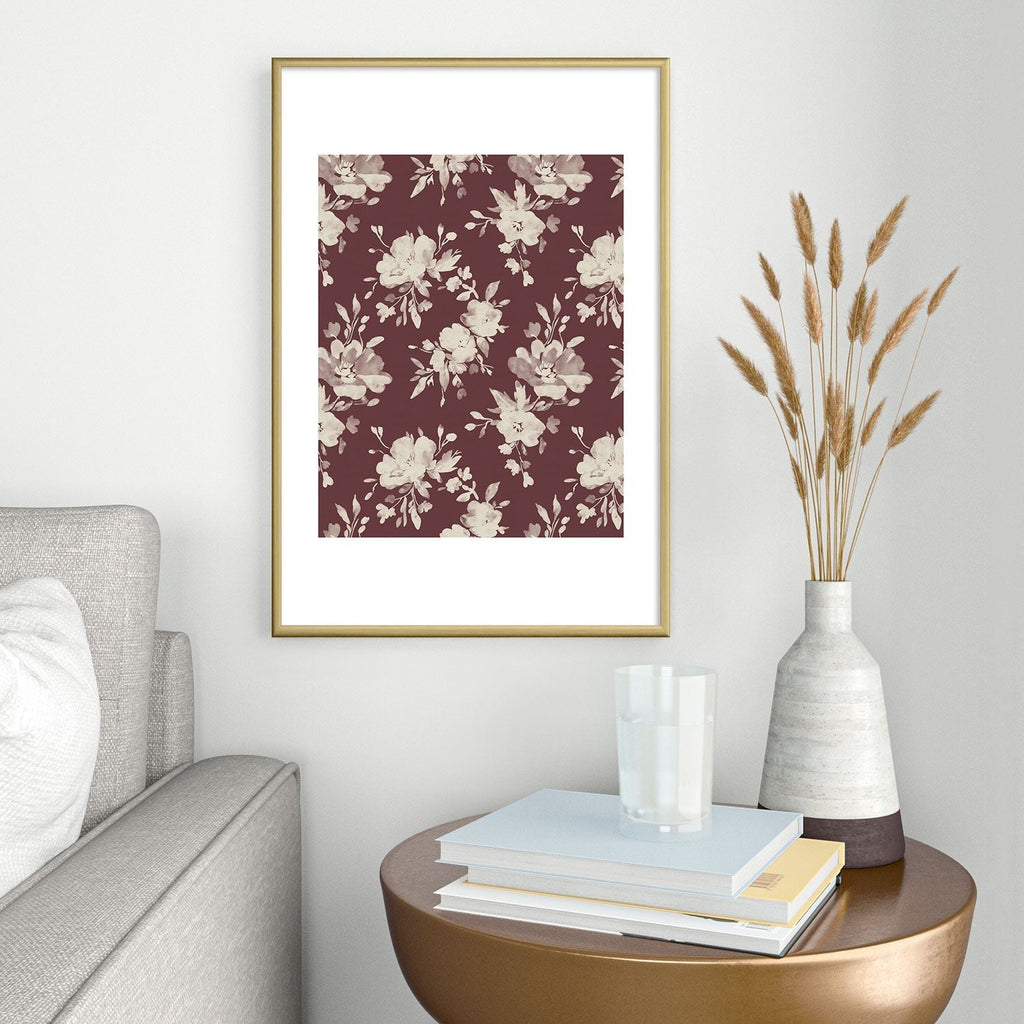 Marta Barragan Camarasa Antique Petal Romance Metal Framed Art Print