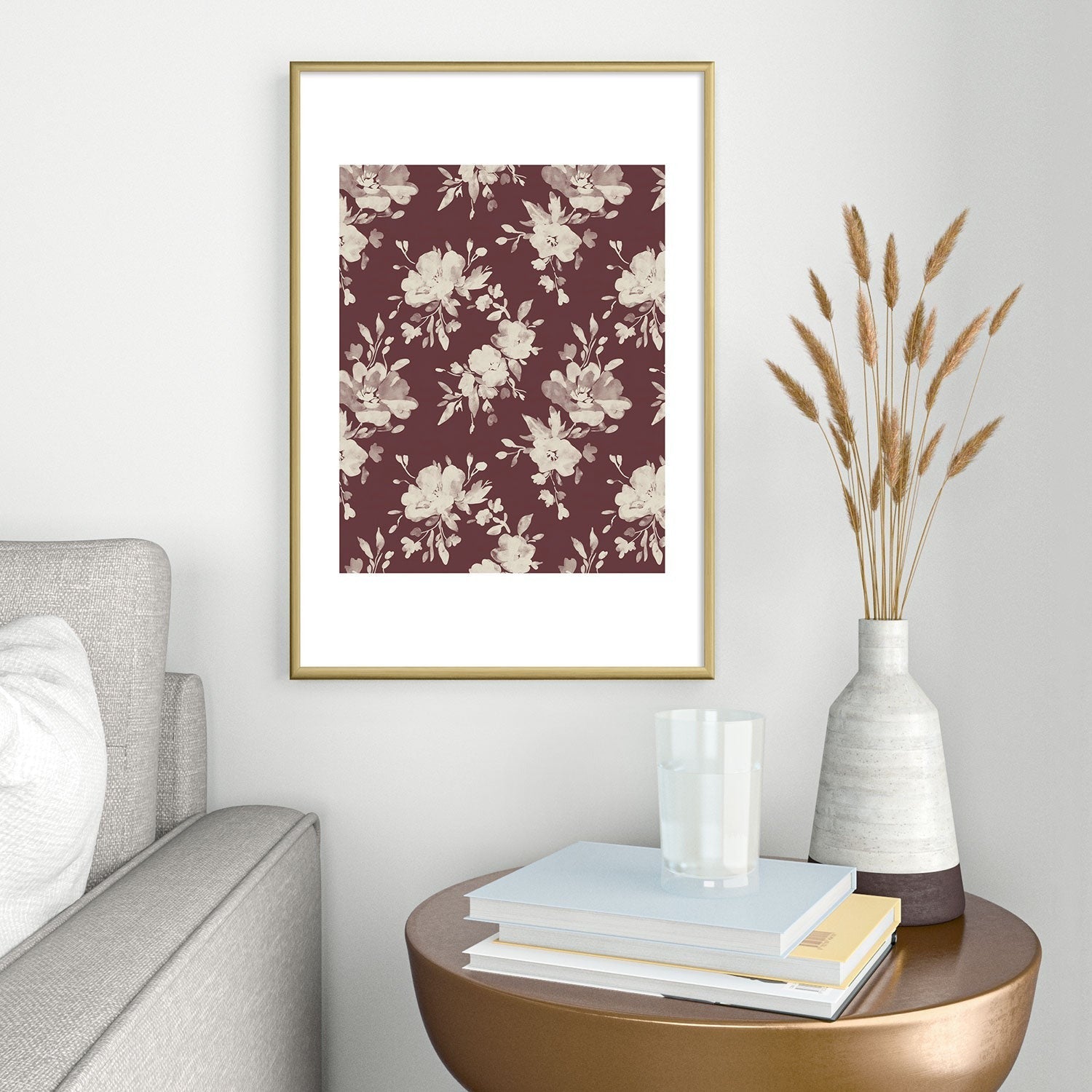 Marta Barragan Camarasa Antique Petal Romance Metal Framed Art Print
