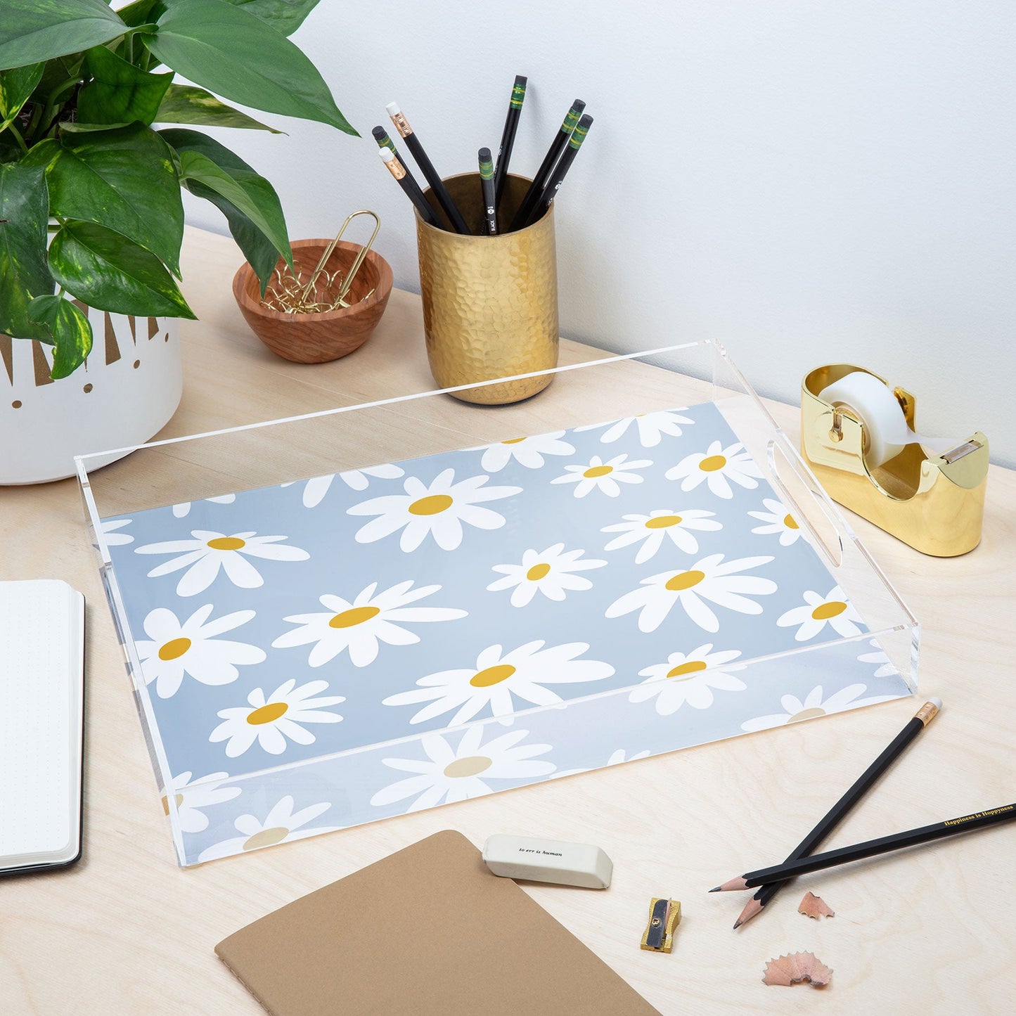 Lane and Lucia Lazy Daisies Acrylic Tray