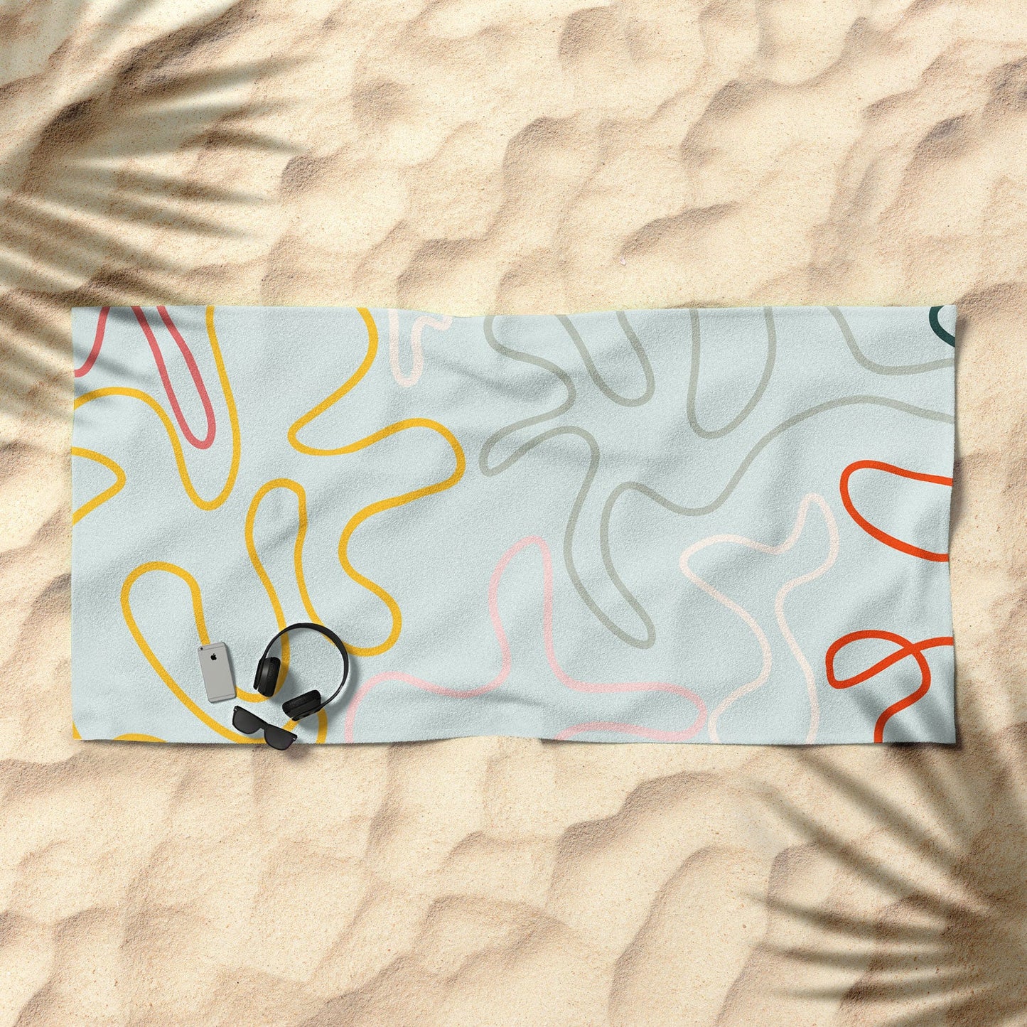 Lane and Lucia Rainbow Pathway Beach Towel
