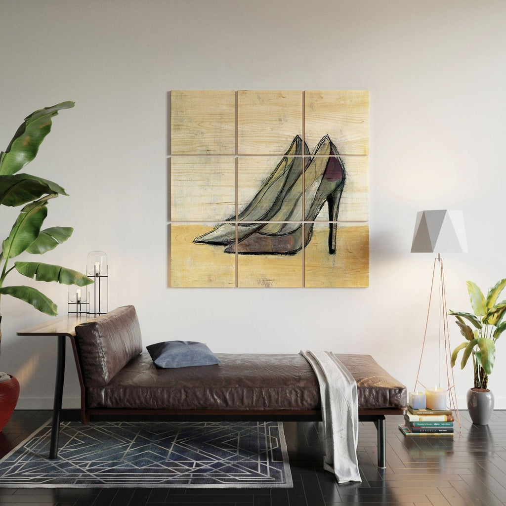 Sophia Buddenhagen Grey Stiletto Wood Wall Mural