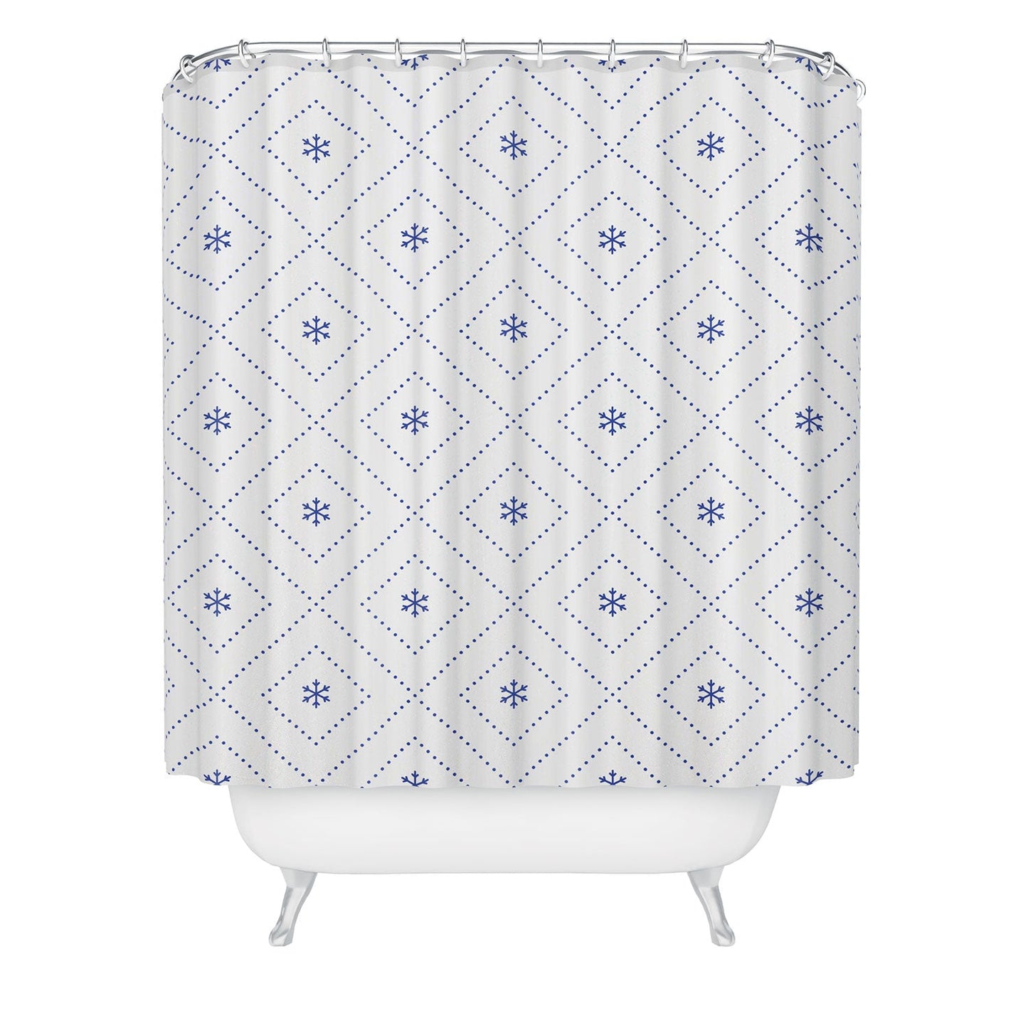 Lara Kulpa Dreamy Classic Blue Shower Curtain