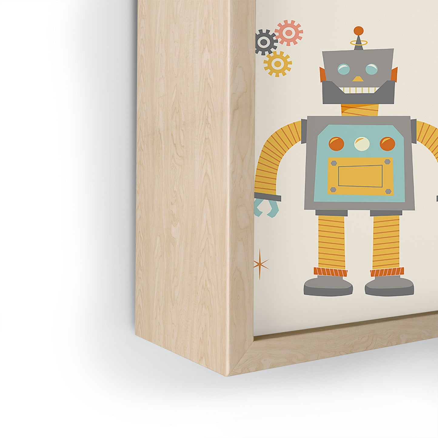 Lathe & Quill Vintage Inspired Robots Framed Mini Art Print