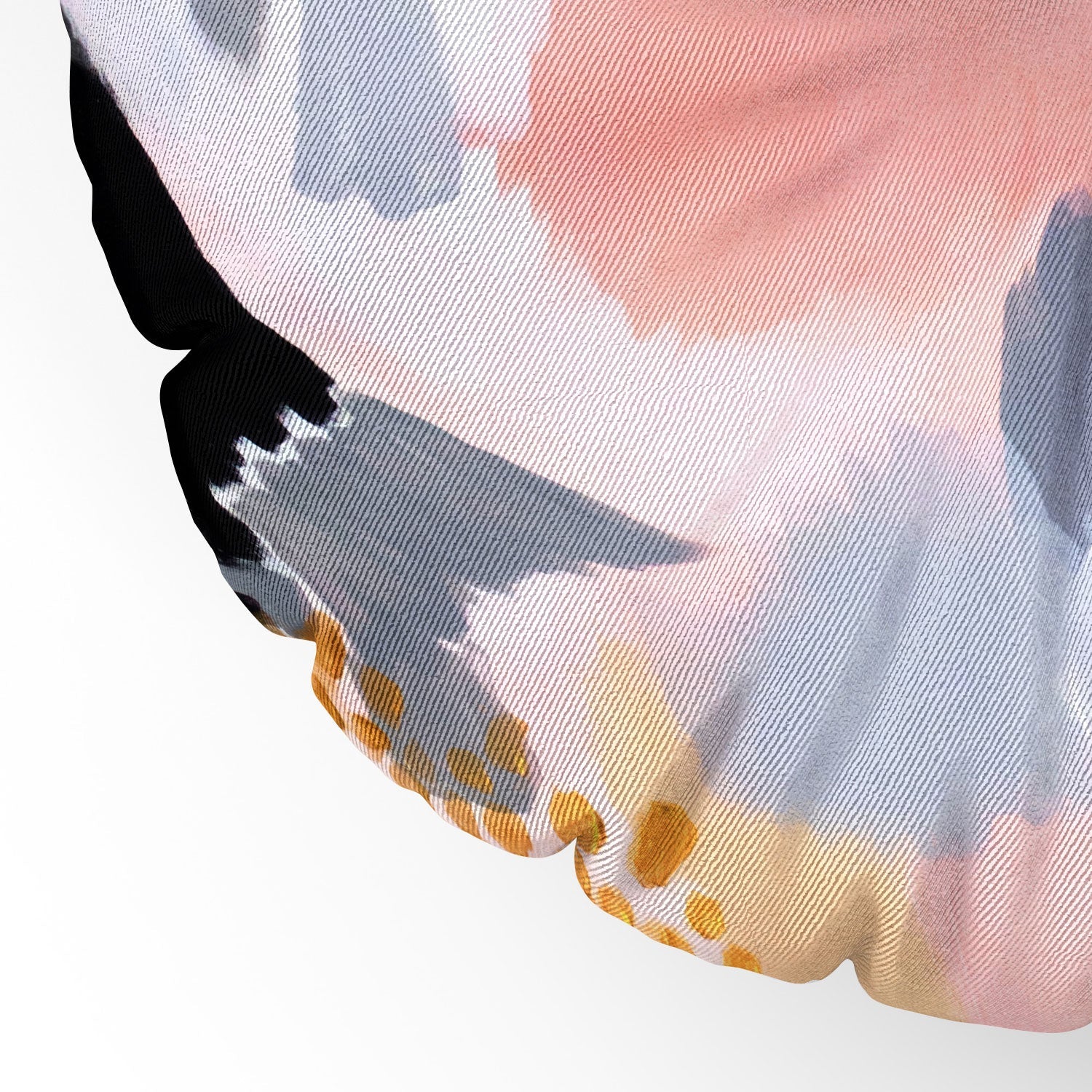 Laura Fedorowicz Serenity Abstract Floor Pillow Round