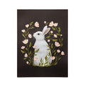 Laura Graves White Rabbit Floral Poster