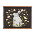 Laura Graves White Rabbit Floral Rectangular Tray