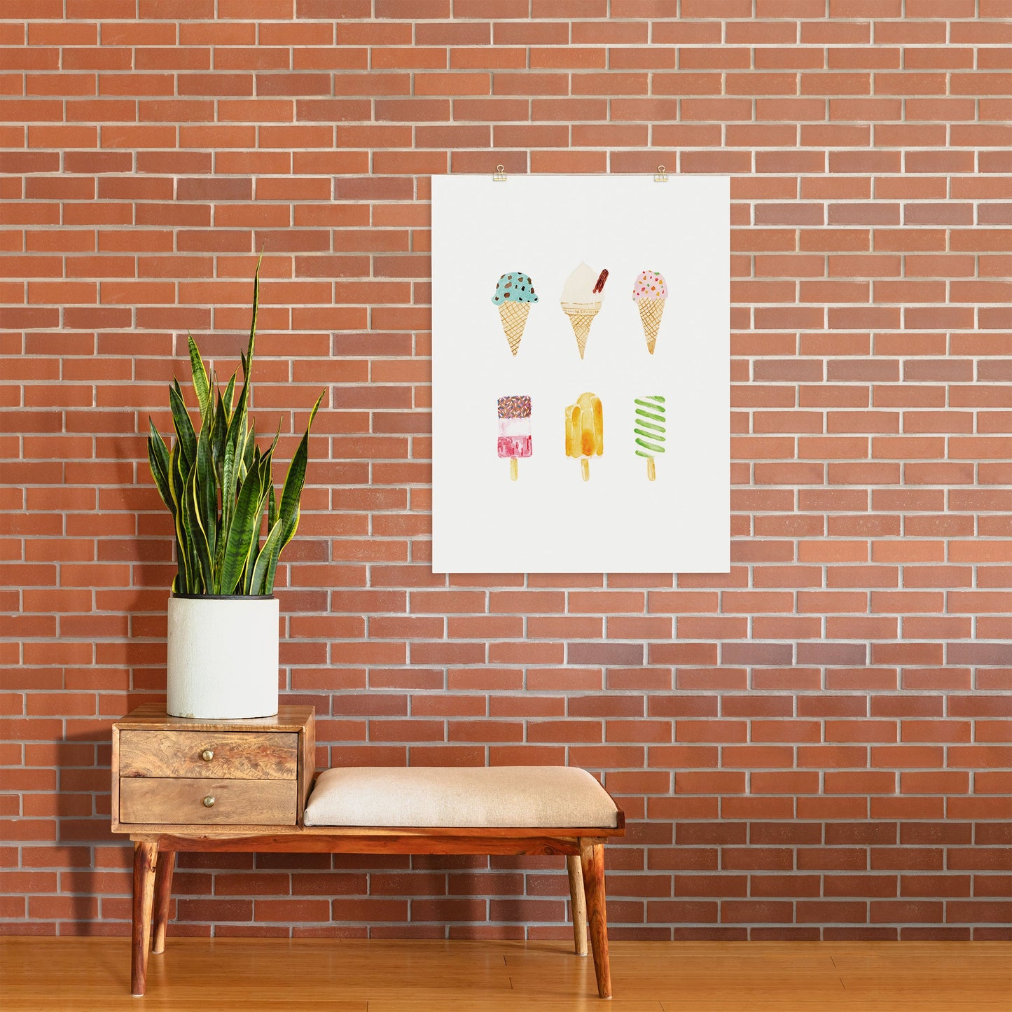 Laura Redburn Ice Cream Selection Art Print